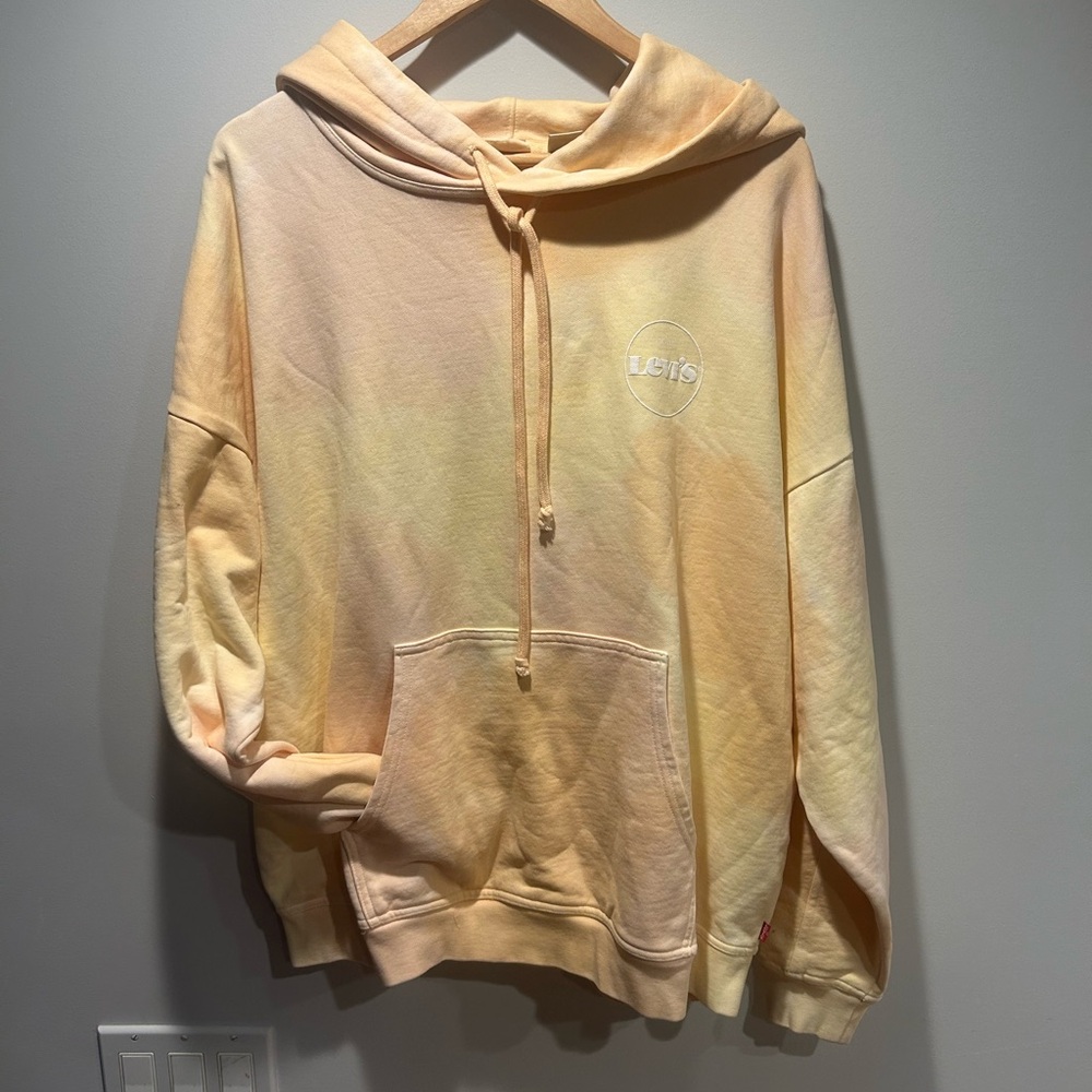 Levi's Tan Sweater with Relaxed Fit and Ribbed Cuffs